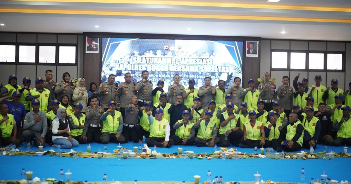 Kapolres Bogor Gelar Silaturahmi Dan Apresiasi Bersama Supeltas (Sukarelawan Pengatur Lalulintas)