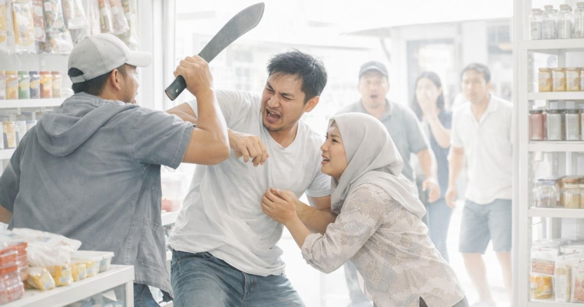 Pria Tak Dikenal Bacok Pasutri di Ruko Sidomulyo Lampung Selatan, Polisi Selidiki Motif.