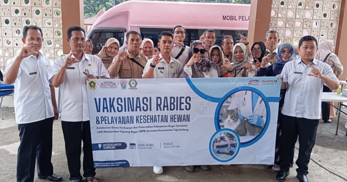 Diskanak Kabupaten Bogor Dan Pelayanan Kesehatan Hewan Memberikan Vaksinasi Rabies Gratis