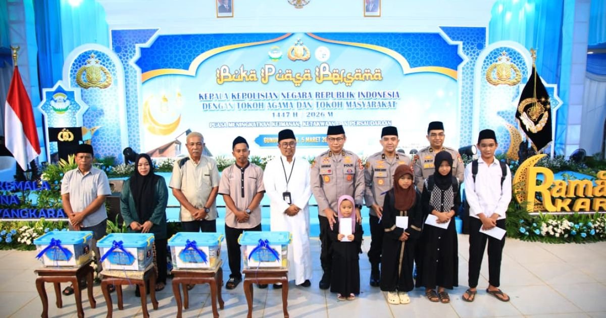 Pembangunan SMA Kemala Taruna Bhayangkara Bogor Capai 60 Persen, Polri Gelar Buka Puasa Bersama Warga Gunung Sindur