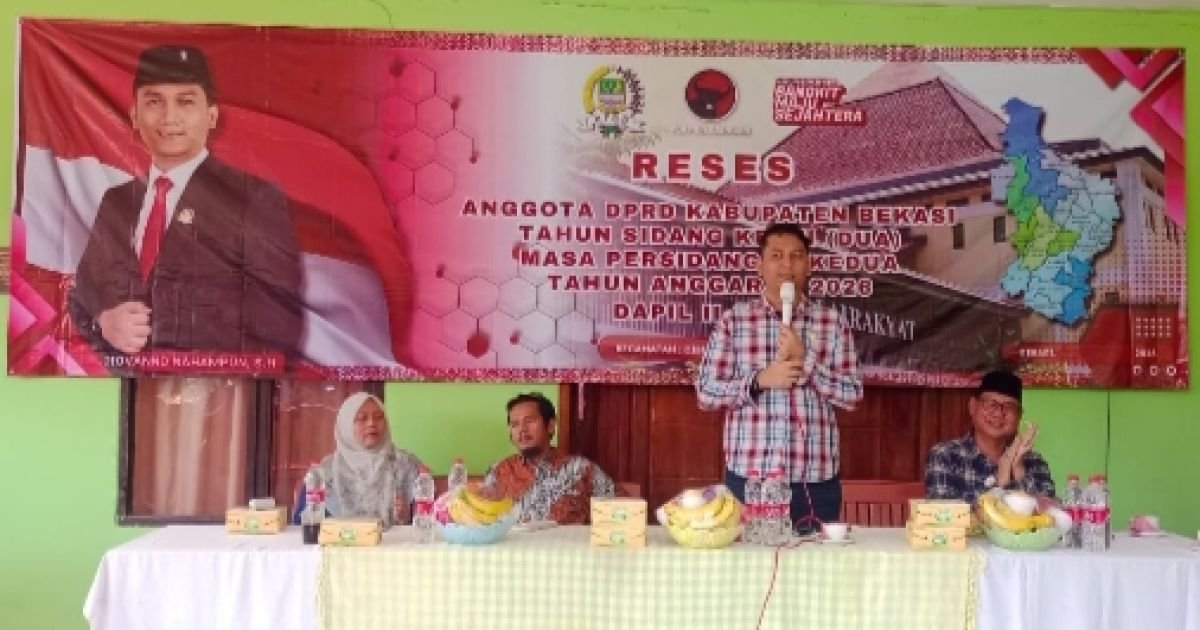 Reses di Cibitung, DPRD Bekasi Jiovanno Nahampun Tampung Keluhan Infrastruktur hingga Janjikan 2.000 PIP