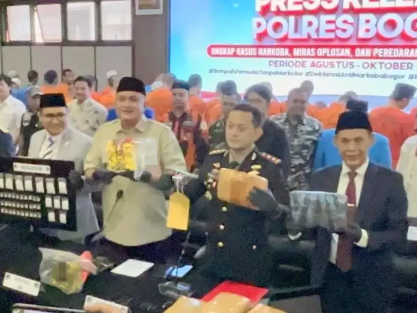 Polres Bogor Ungkap Kasus Peredaran Narkotika, Tiga Kasus Paling Menonjol