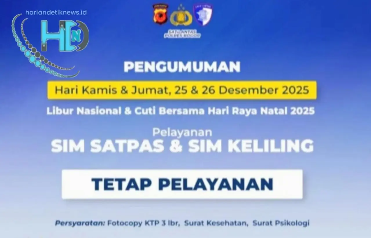 Pelayanan SIM Polres Bogor Tetap Beroperasi Saat Libur Natal Dan Cuti Bersama