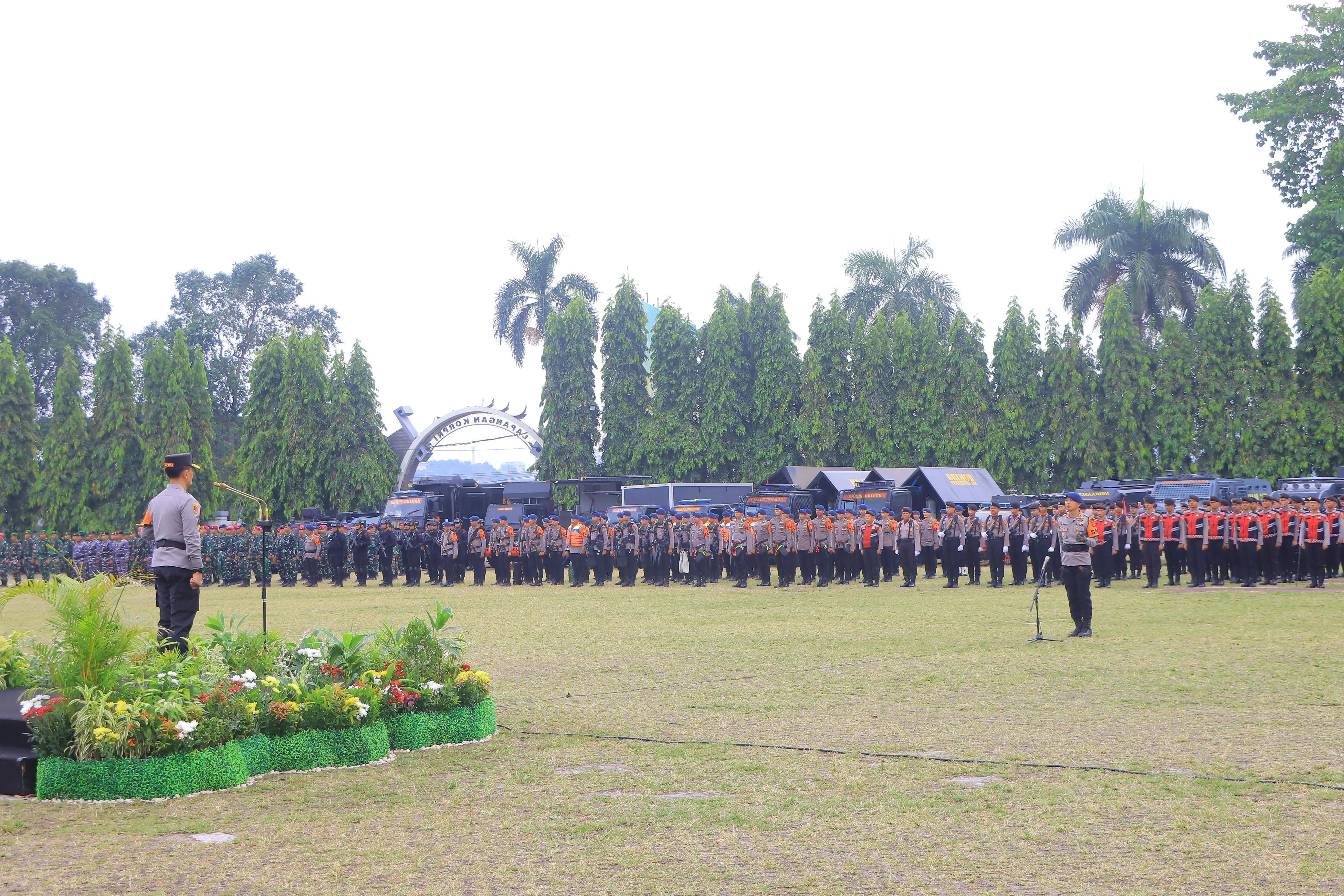 Gelar Apel Pasukan Kesiapan Tanggap Darurat Bencana, Polda Lampung Siapkan Strategi Dan Antisipasi Bencana Alam.