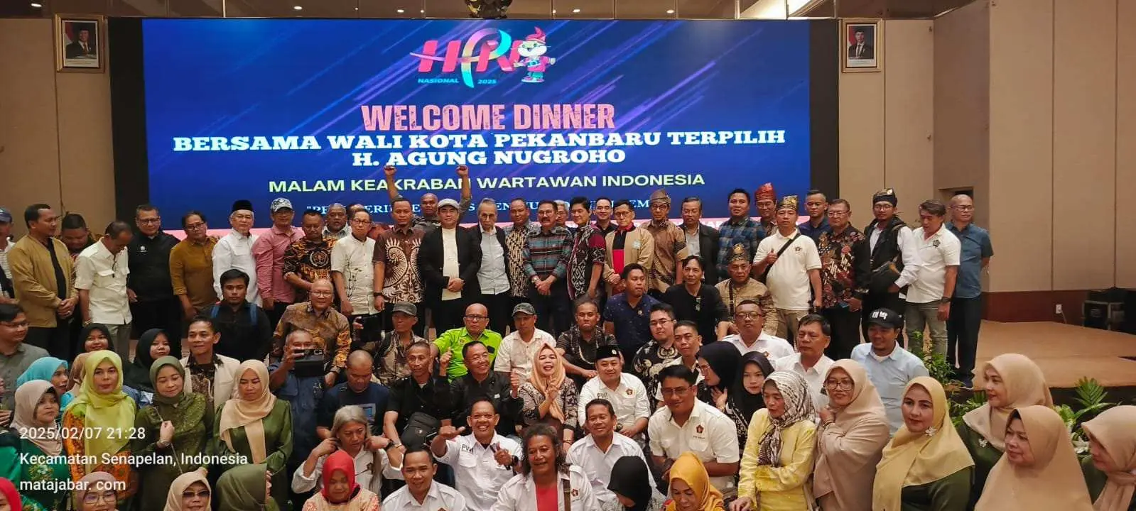 Rangkaian HPN 2025 Riau, Gelar Welcome Dinner Bersama Walikota Pekanbaru Terpilih
